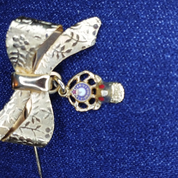 BPOE Small Elks Fraternal Clock Deer Lapel Pin Badge Rare Vintage - Picture 2 of 8